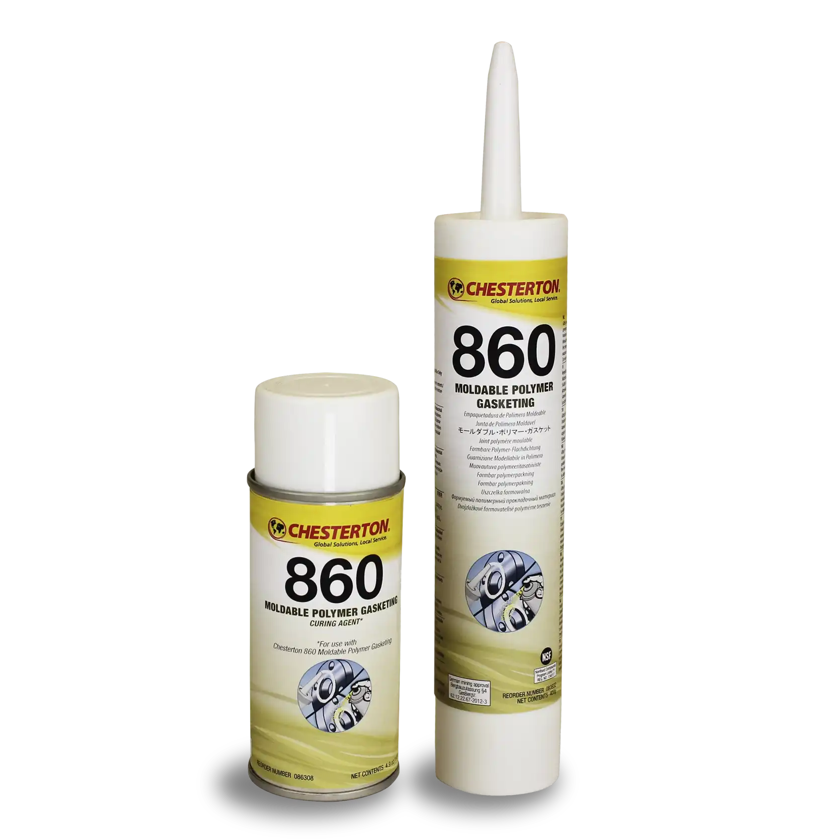 AWC 860 Moldable Polymer Gasketing KIT w/ 2 Aerosols, 2 Cartridges (Sold to WA, OR, & MT ONLY) - Fast Shipping - Industrial Parts